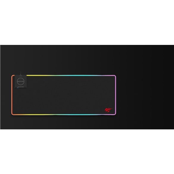 HAVIT MP902 RGB MOUSE PAD WITH FAST 10W WIRELESS PHONE CHARGER